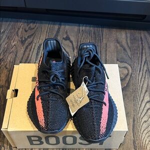 Yeezy Black and Red Boost 350